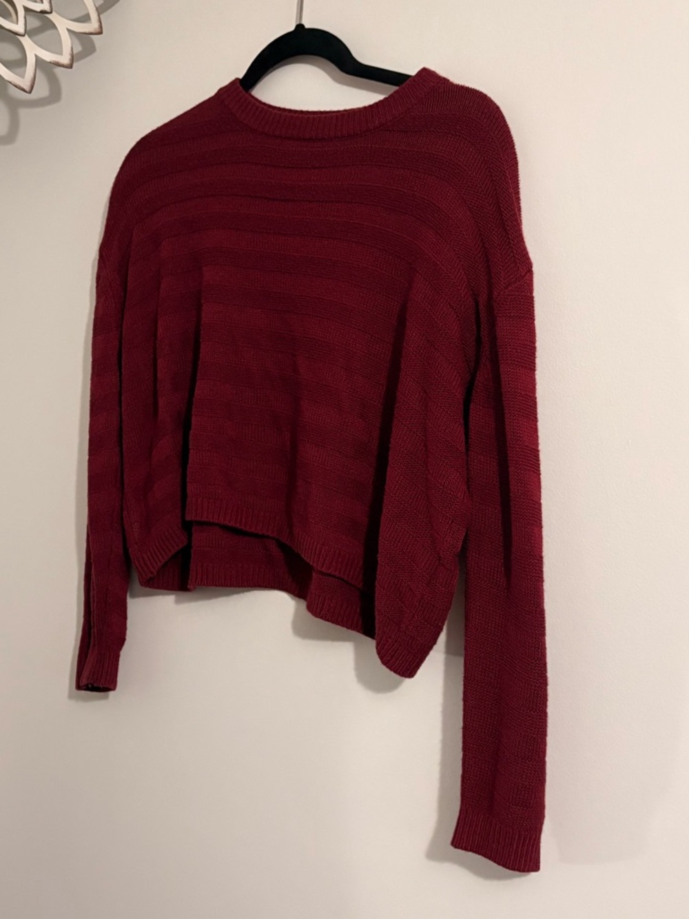 Garage Women’s Crewneck Sweater - Deep Burgundy